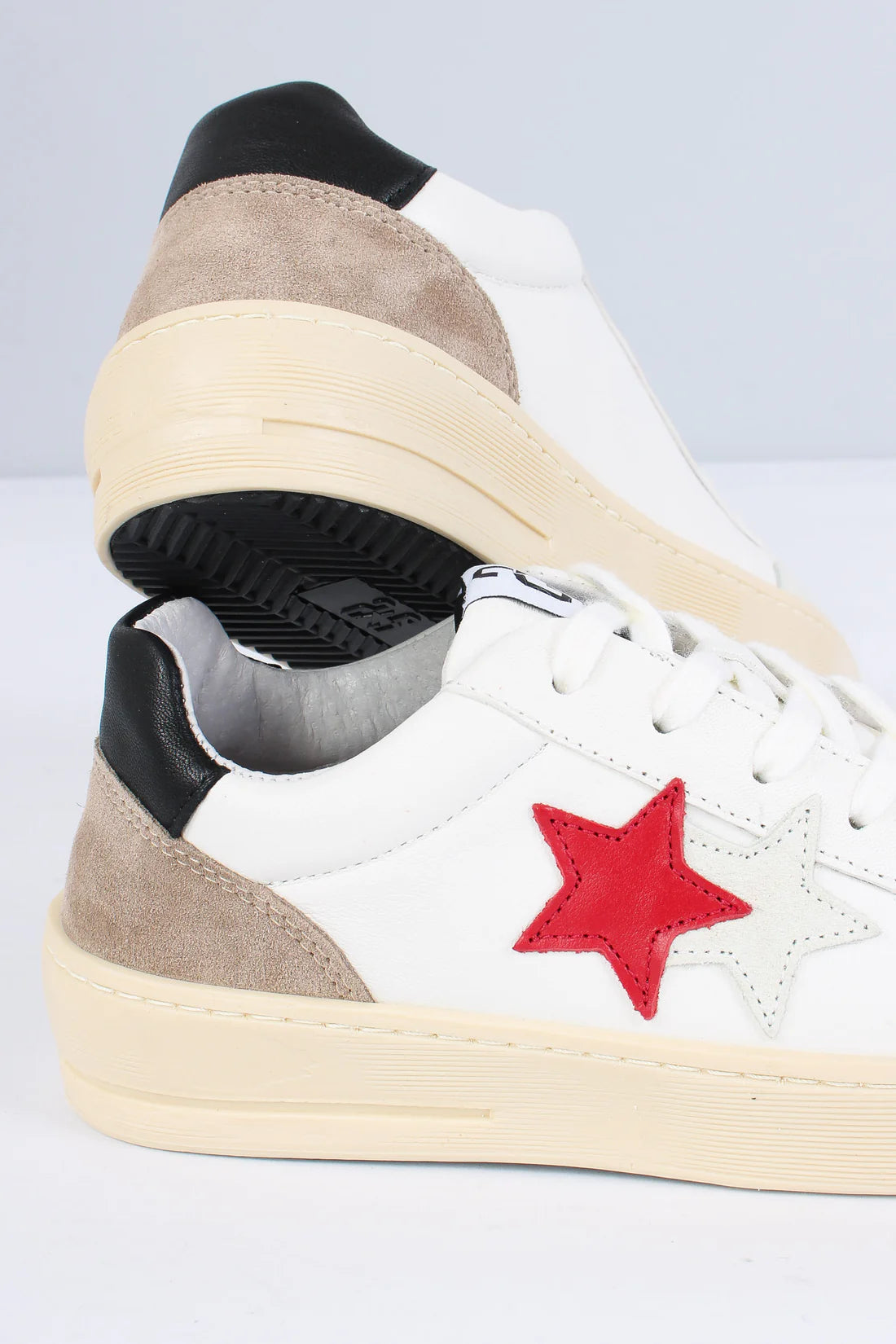 SNEAKER 2STAR BIANCO/ROSSO