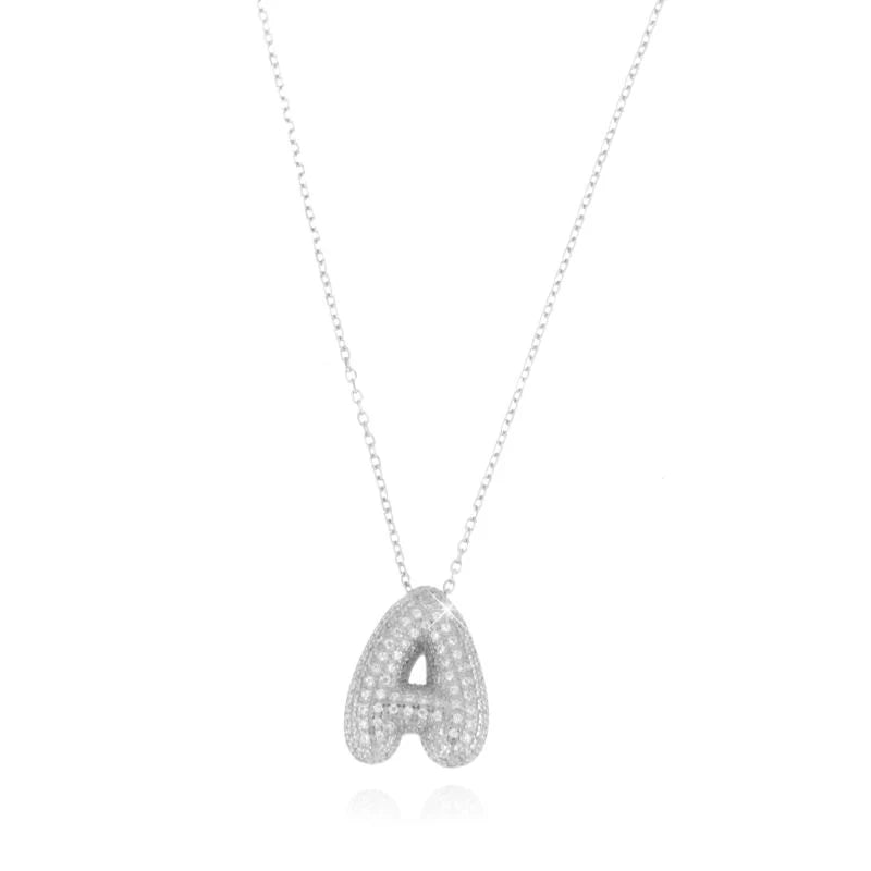 Collana Letter Bubble - Collana Donna Argento 925 e Oro