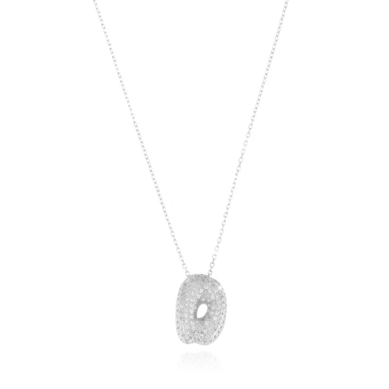 Collana Letter Bubble - Collana Donna Argento 925 e Oro