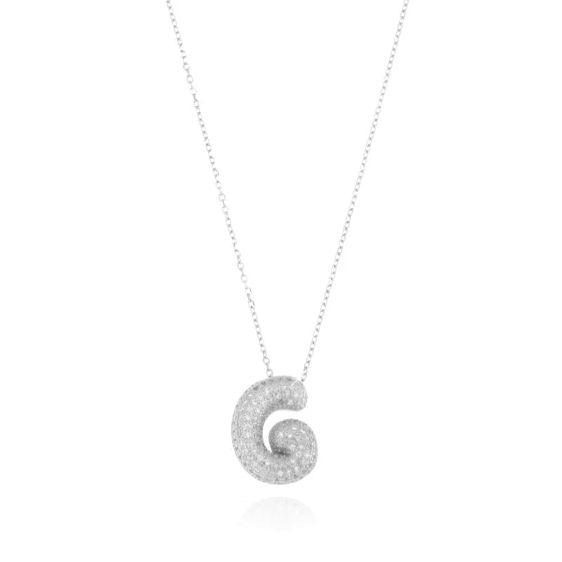 Collana Letter Bubble - Collana Donna Argento 925 e Oro