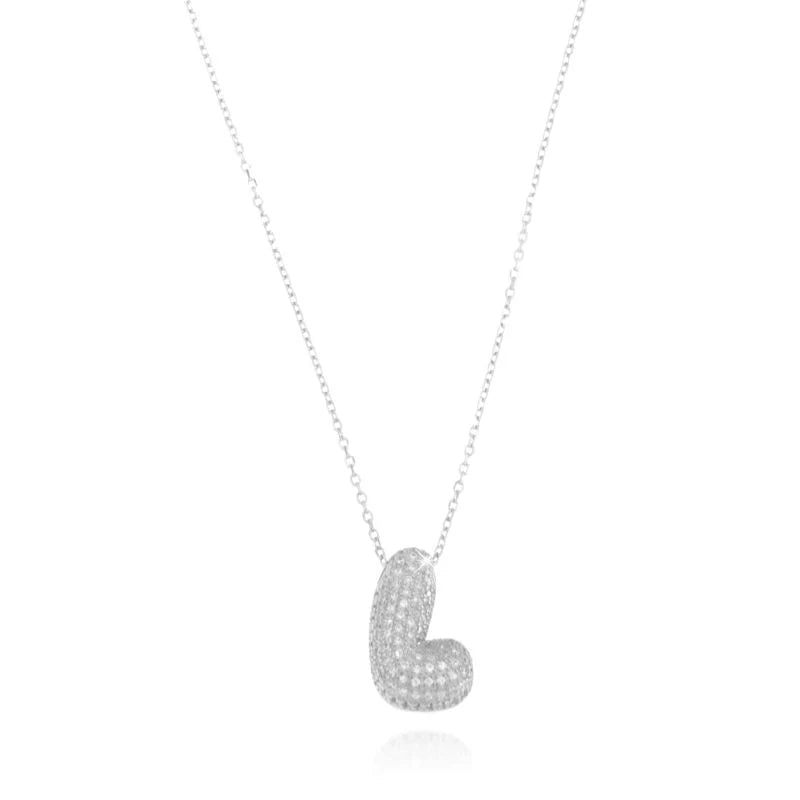 Collana Letter Bubble - Collana Donna Argento 925 e Oro