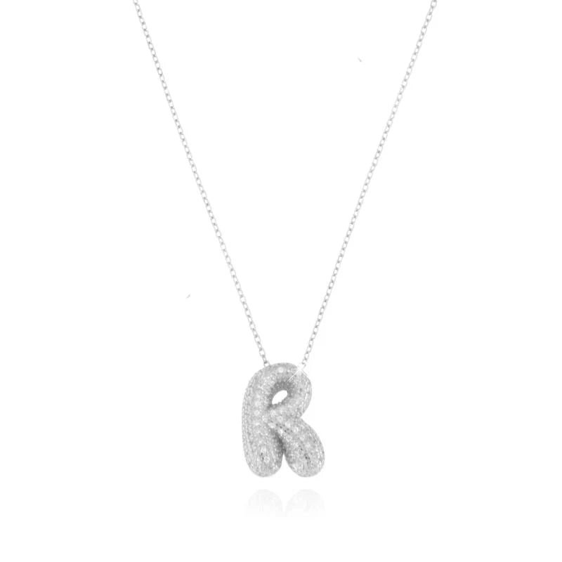 Collana Letter Bubble - Collana Donna Argento 925 e Oro