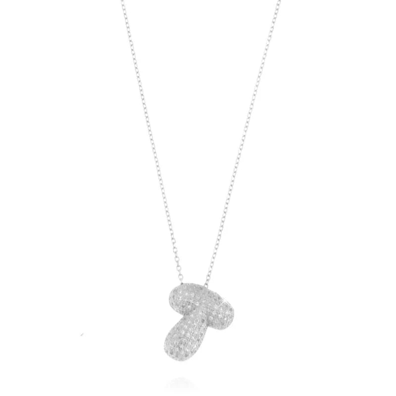 Collana Letter Bubble - Collana Donna Argento 925 e Oro