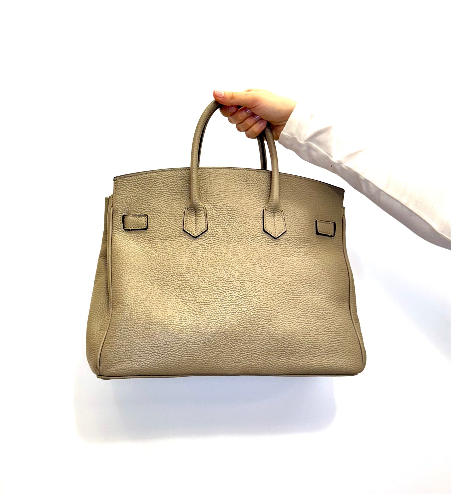 Borsa Artigianale in pelle Tortora