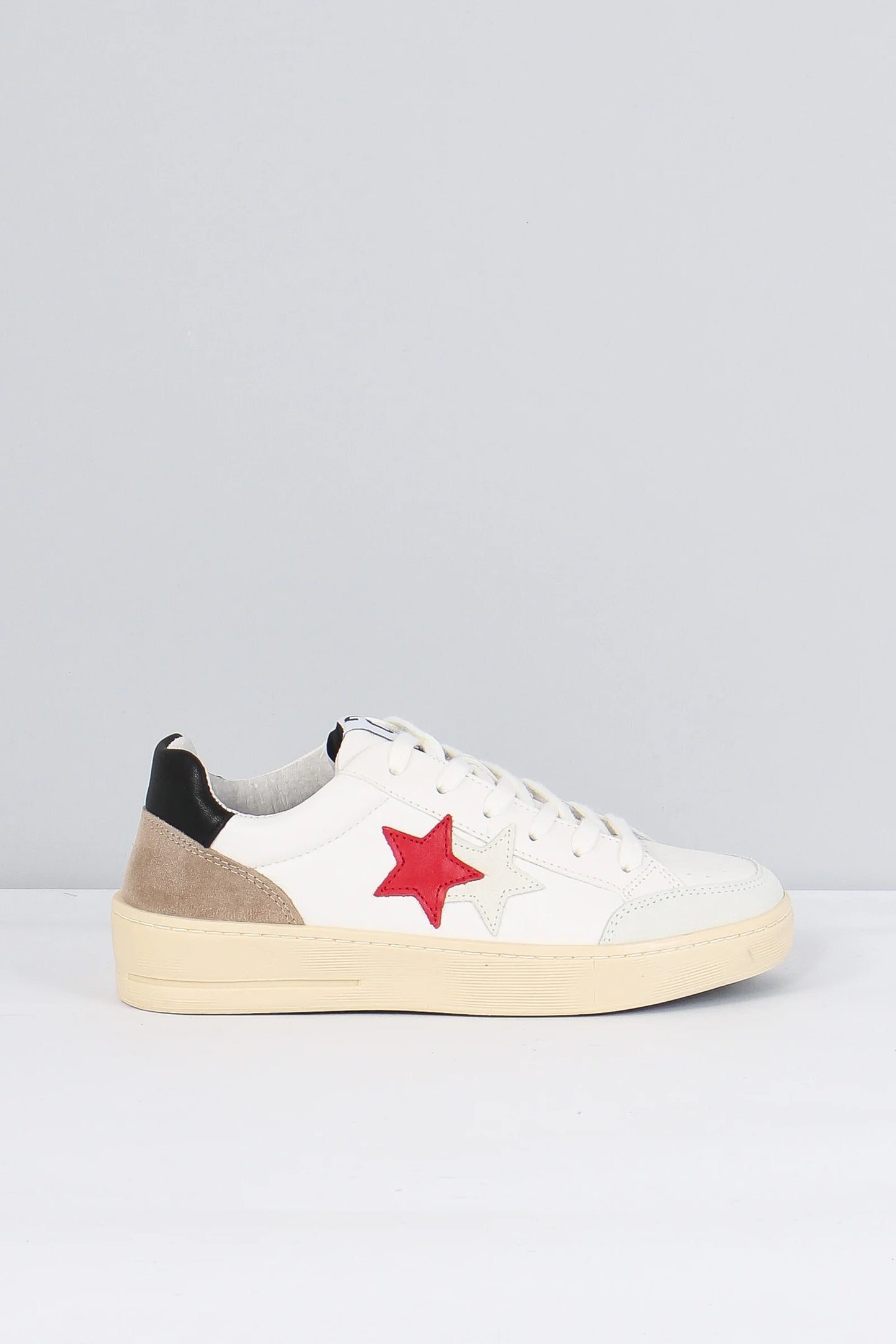 SNEAKER 2STAR BIANCO/ROSSO