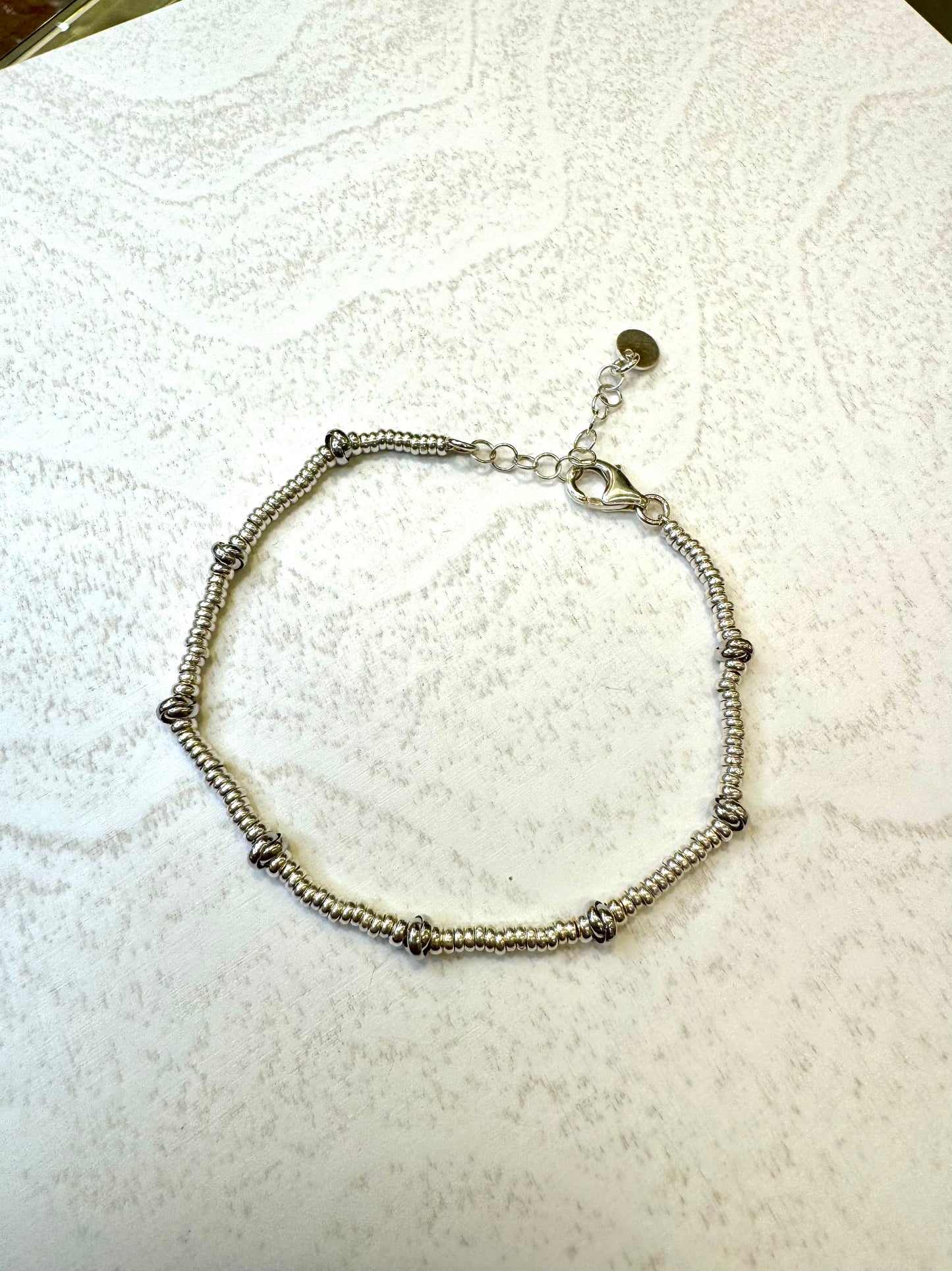Bracciale in argento 925 con pepite