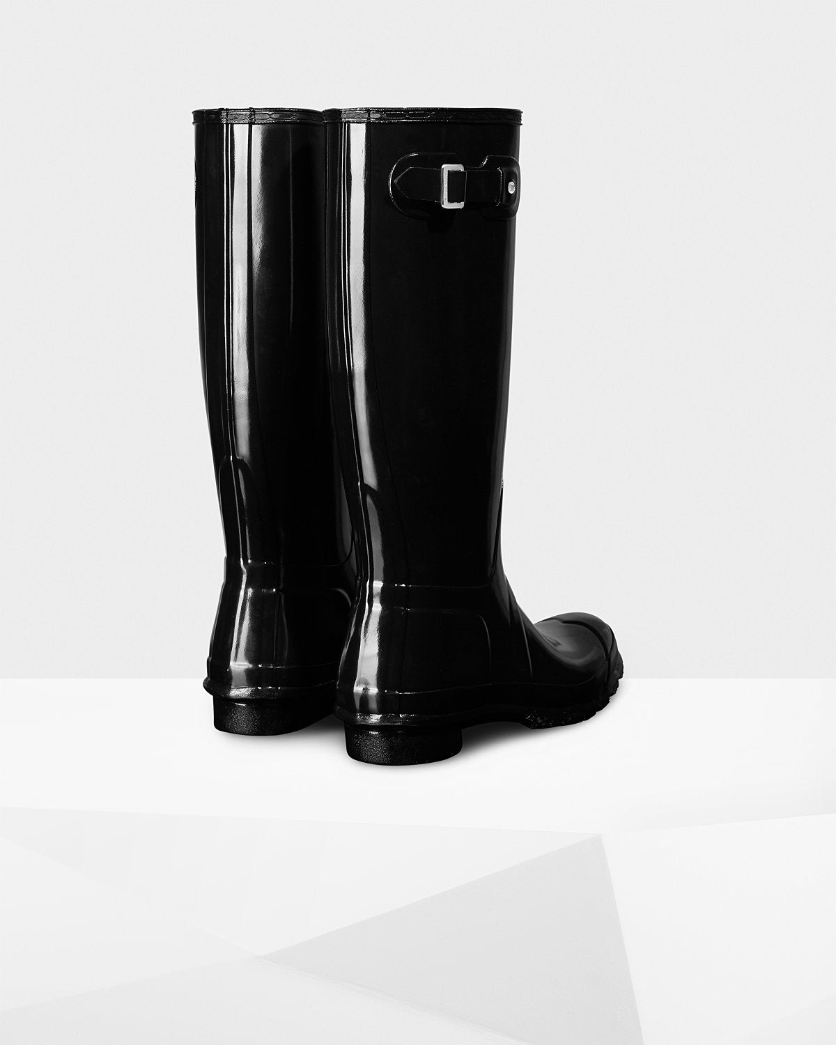 iotti-gioielli - Stivali Alti Da Donna Wellington Original Tall Lucidi: Nero - Hunter - Stivale (4111184724053)