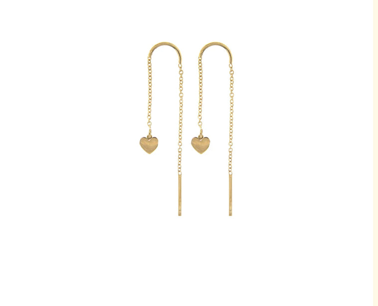 Orecchino catenella Cuore Rue des Mille