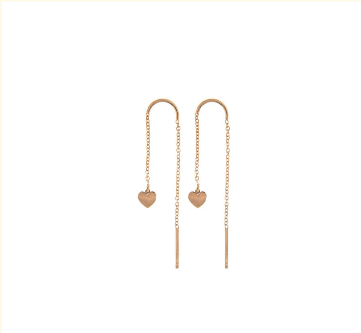 Orecchino catenella Cuore Rue des Mille