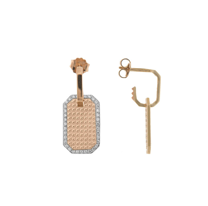 Mono orecchino Medaglia Texture Rue des Mille