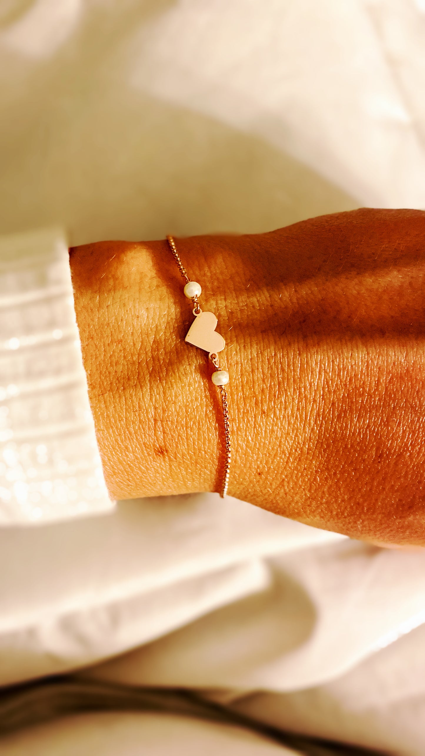 Bracciale Cuore o Stella con perla