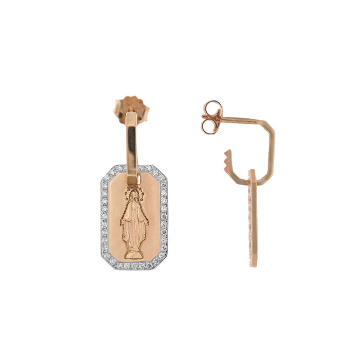 Mono Orecchino medaglia madonnina Rue des Mille
