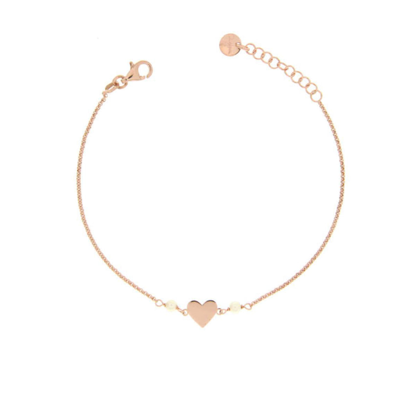 Bracciale Cuore o Stella con perla