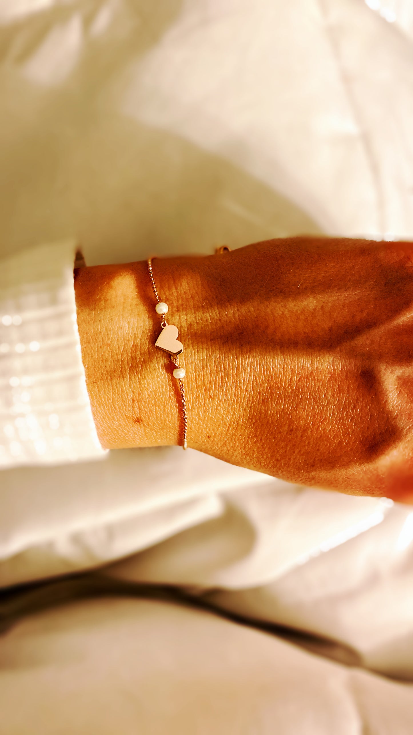 Bracciale Cuore o Stella con perla
