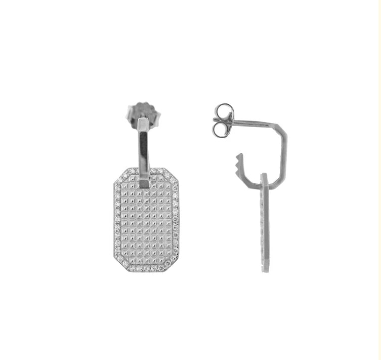 Mono orecchino Medaglia Texture Rue des Mille