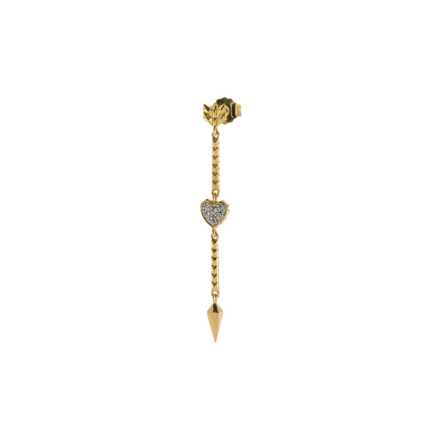 iotti-gioielli - Mono Orecchino Rue des Mille Freccia e Cuore - Rue des Mille - Orecchini (4167386988629)