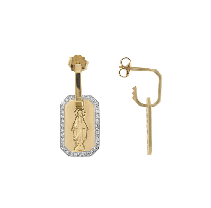Mono Orecchino medaglia madonnina Rue des Mille